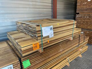Ca. 132x Guyana Ipé Planken Geschaafd Country Grade, 18x140mm, lengte